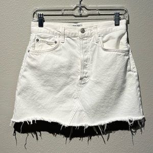 White Agolde Denim Skirt